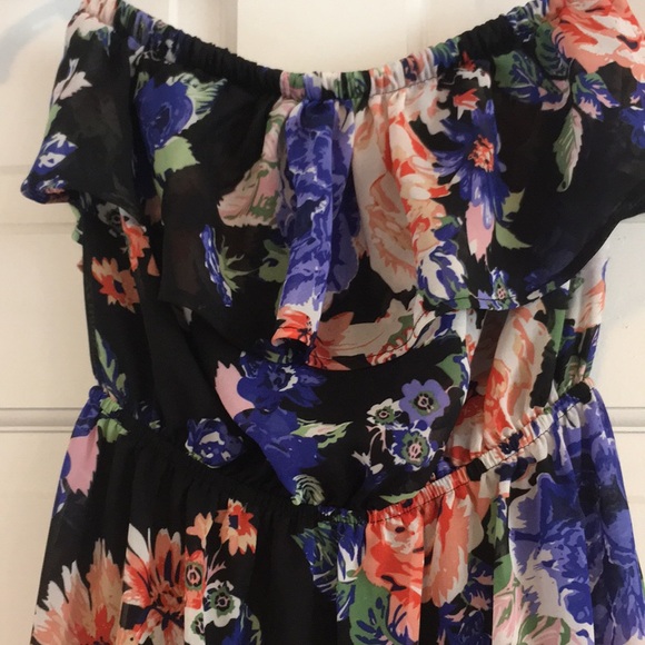 Floral strapless maxi dress - Picture 4 of 4